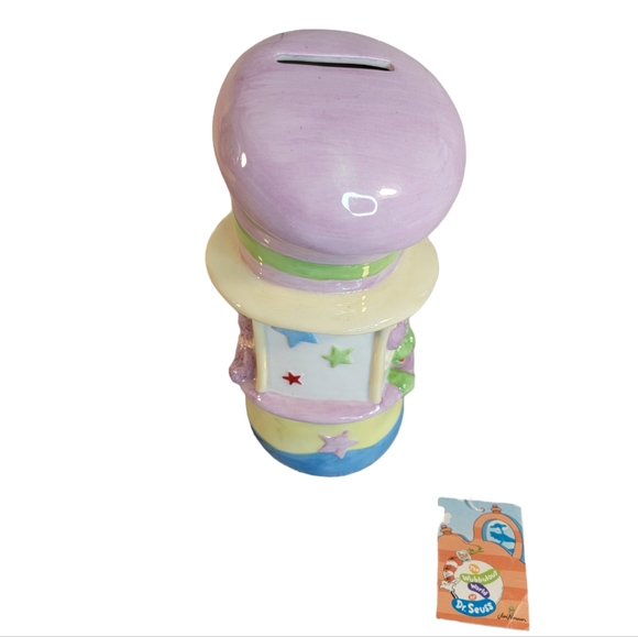 The Wubbulous World of Dr. Seuss Cat in the Hat Ceramic Bank Vintage 1998 - Picture 6 of 13